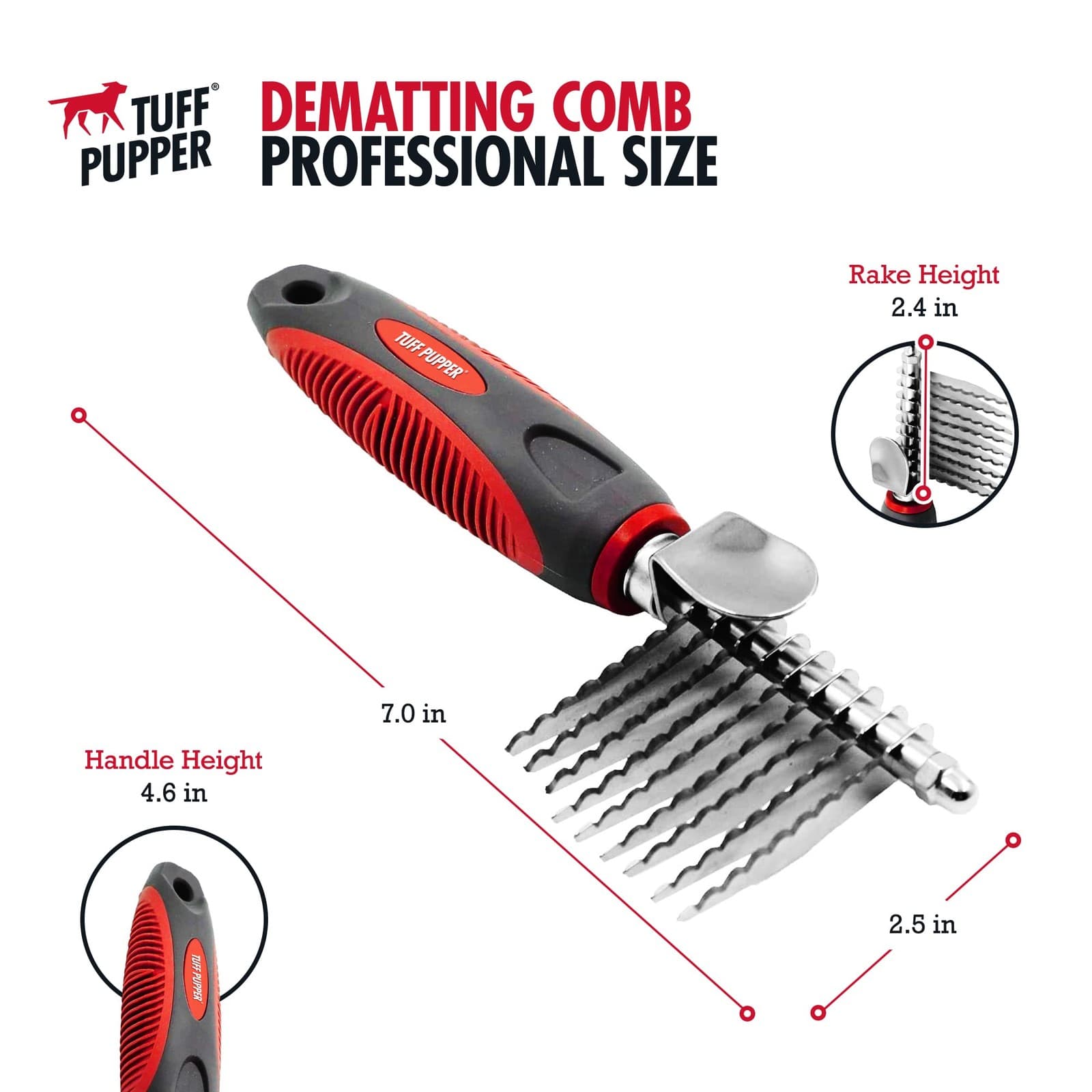 Dematting Comb For Dogs & Cats – Detangling Brush Tool For Dogs Easily & Safe... 5