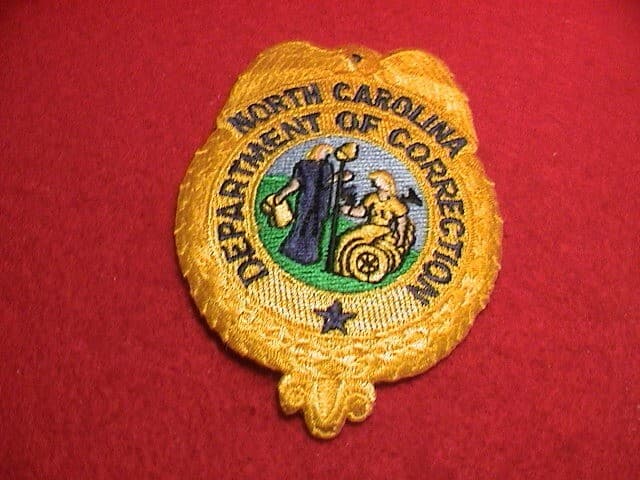 NC NORTH CAROLINA DEPT OF CORRECTIONS POLICE OFFICER LAW ENFORCEMENT PATCH NEW! 