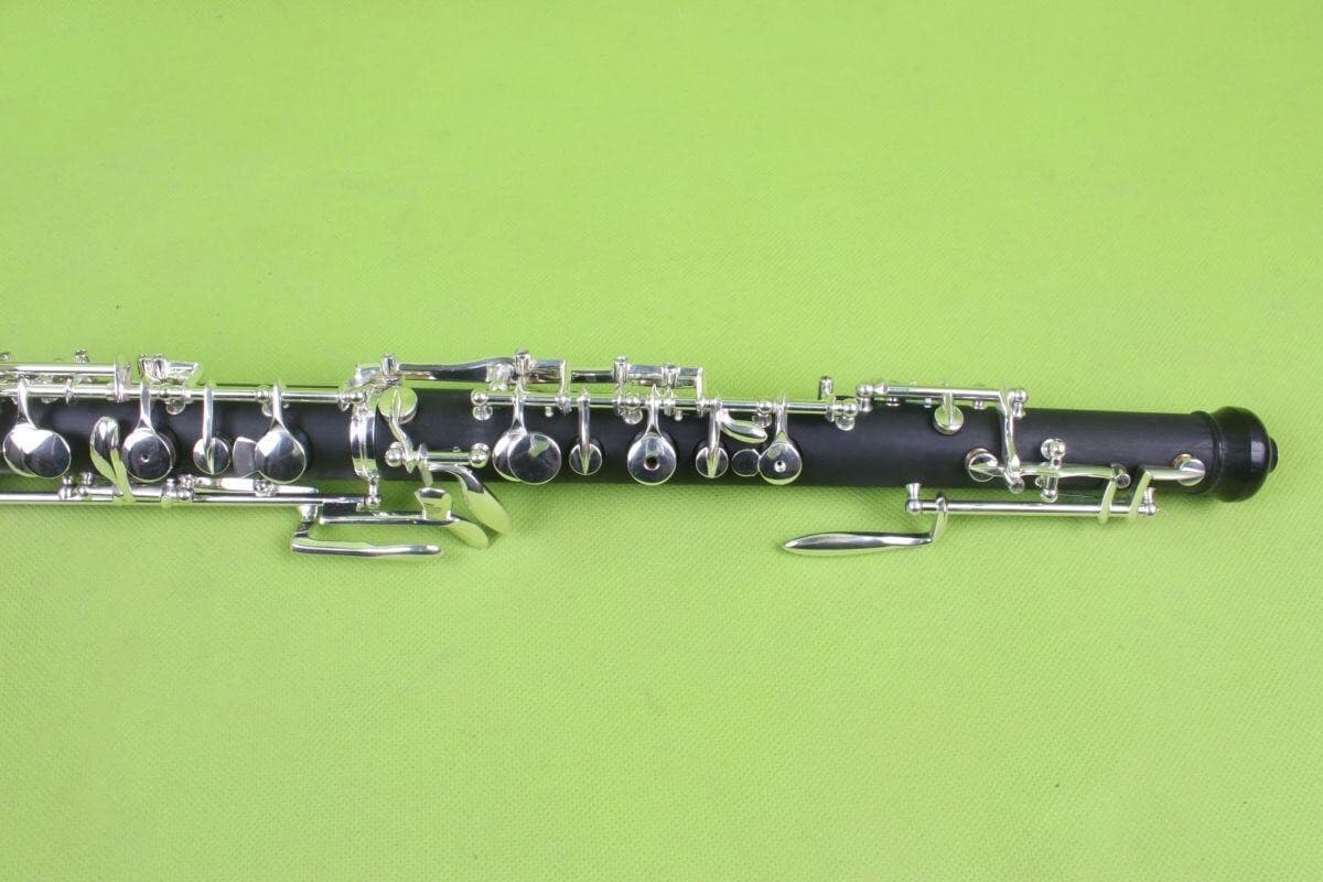 Yinfente Oboe C key Ebonite Wood Silver Plated 3rd Octave left F with case Bag 4