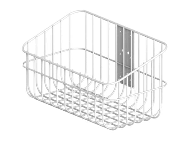 SMALL  SIZE  MEDICAL POLE MOUNT BASKET WITH OPTIONAL POLE CLAMPS 2