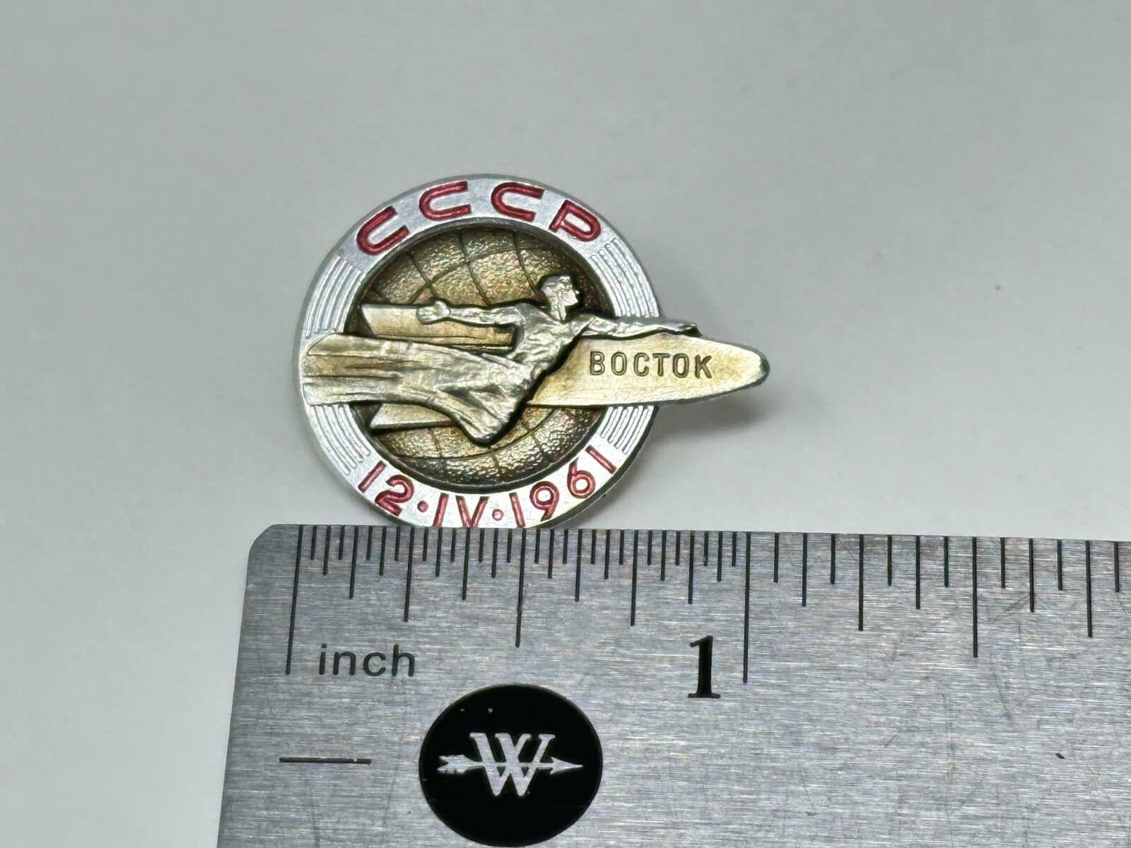 Yuri Gagarin Vostok 1 Soviet Space Pin Badge First Сosmonaut Astronaut USSR LMD 5
