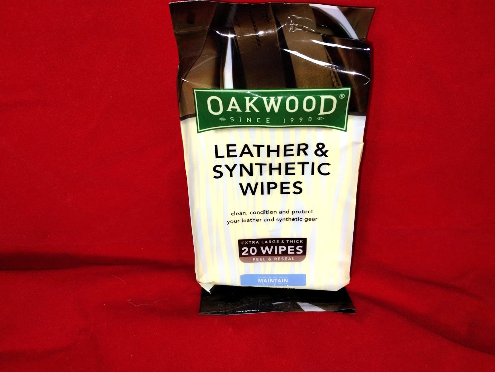 Oakwood Leather & Synthetic Wipes 20ct. Saddle, Boots, Stirrups