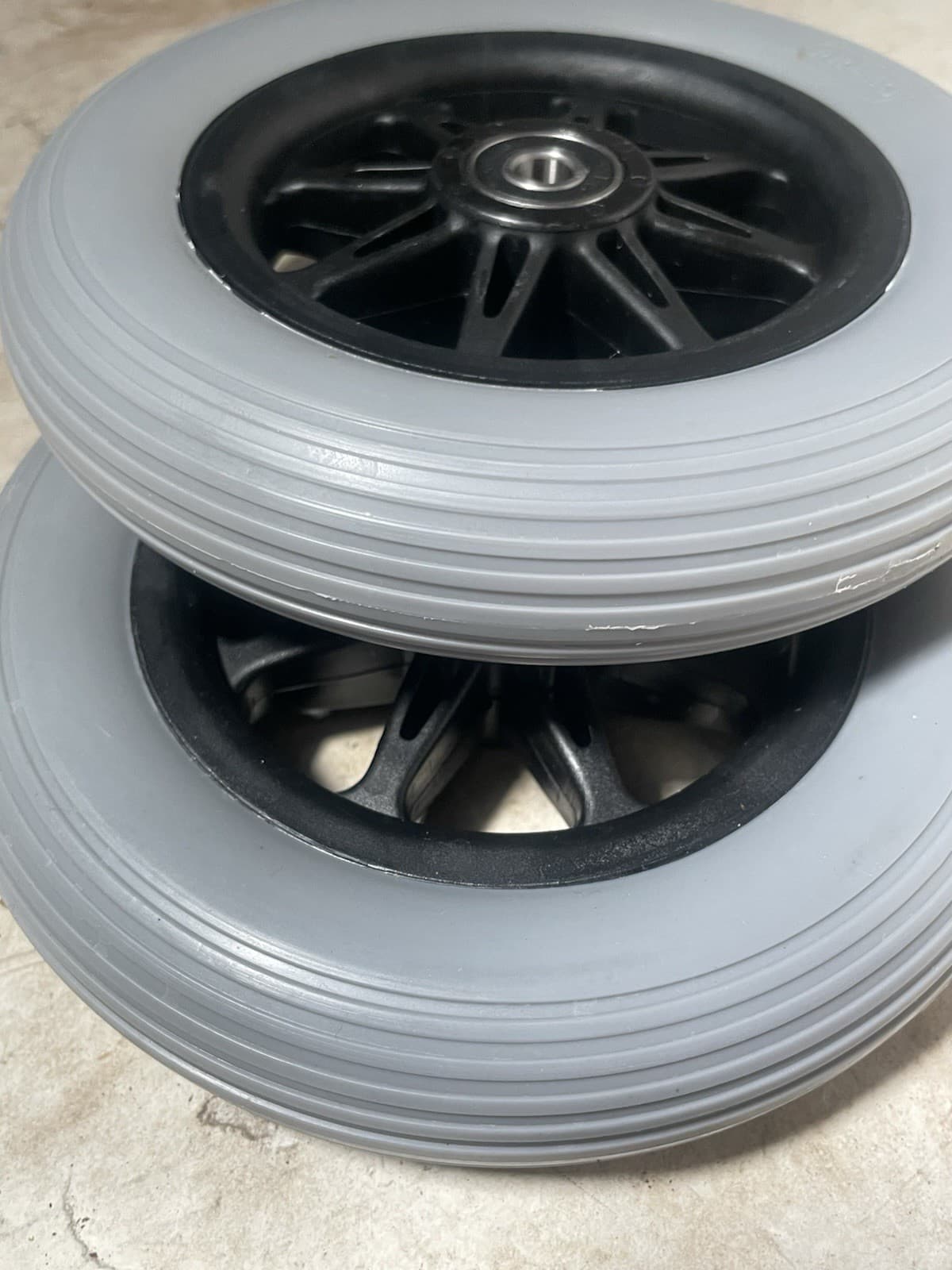 jazzy quantum 6" anti tip wheels for power wheelchair 2