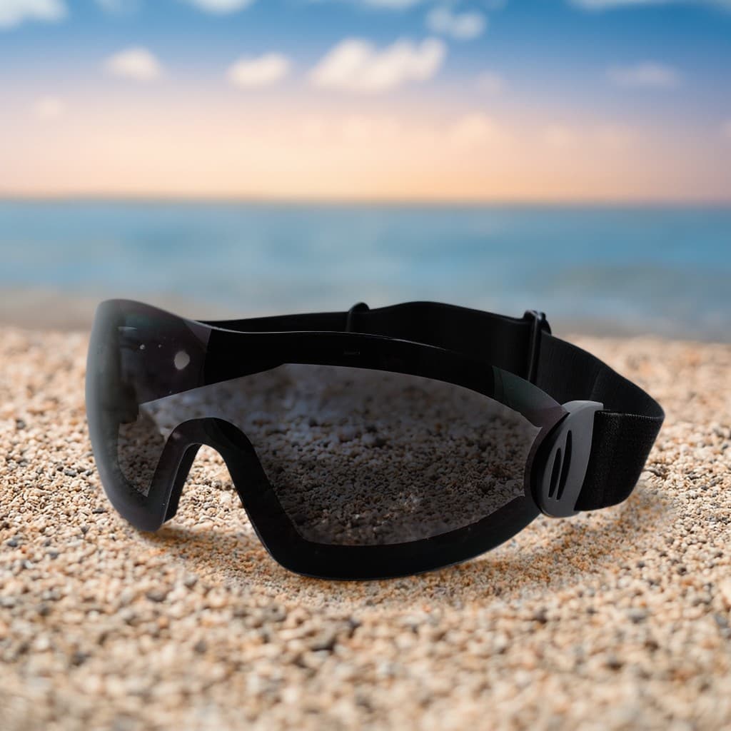 FLARE WING SKYDIVE SKYDIVING GOGGLES PARAGLIDING SMOKE INCLUDES STORAGE POUCH 6