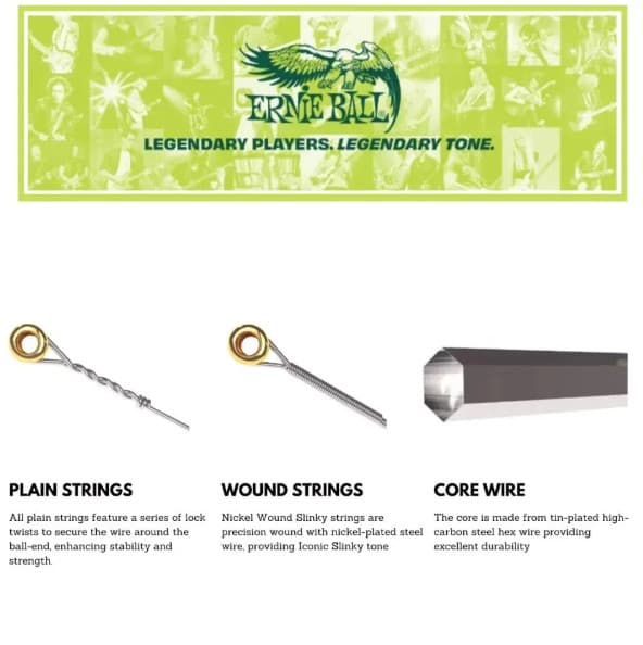 3 Sets Ernie Ball Electric Guitar Strings Super Slinky 9-42 Nickel Wound 2223⭐ 5