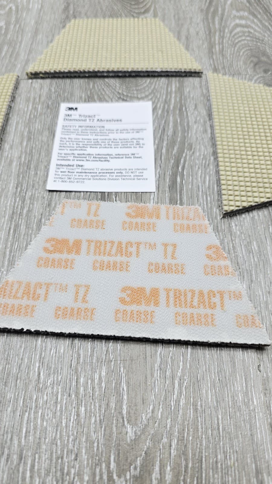 3M Floor Pads3M Trizact Diamond TZ Abrasive Floor Pad, Gold, (86018) 4 PIECES  3