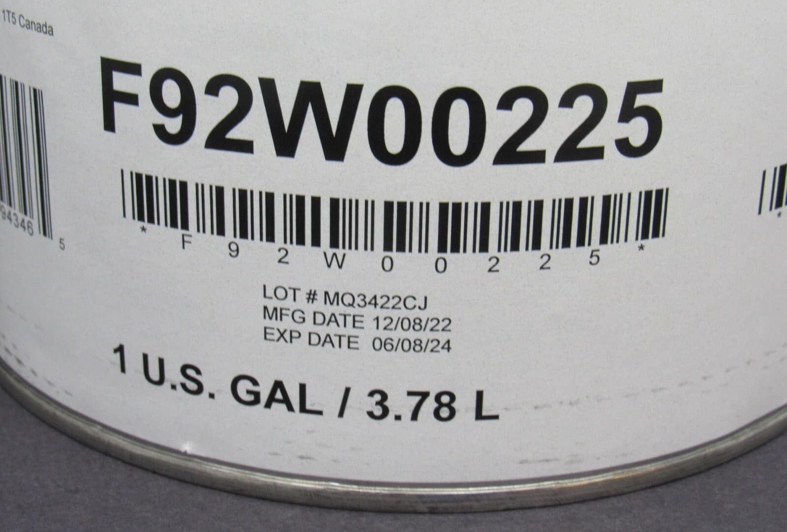Sherwin Williams 1 Gallon F92W00225 MIL-PRF-22750G, TYPE II, WHITE Epoxy Coating 2