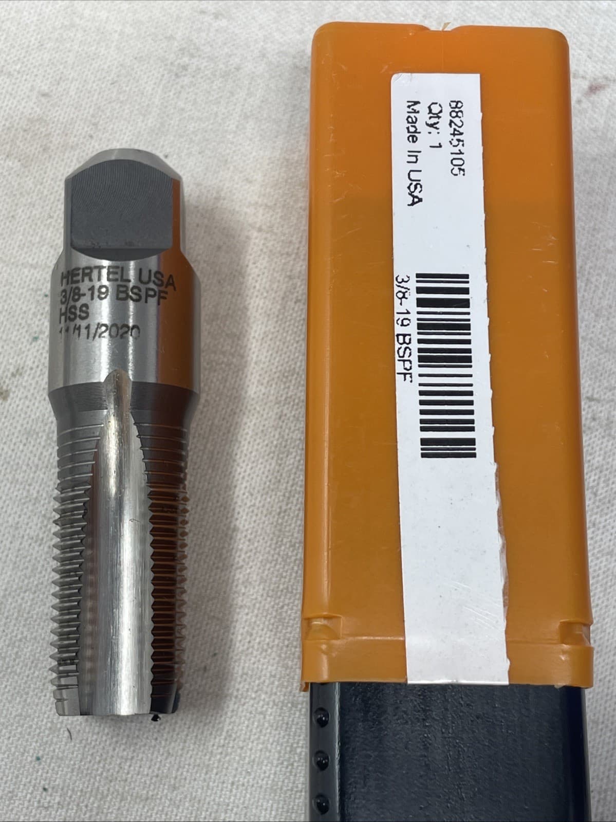 HERTEL  USA  3/8" - 19 BSPP British Standard Pipe Parallel Tap HSS