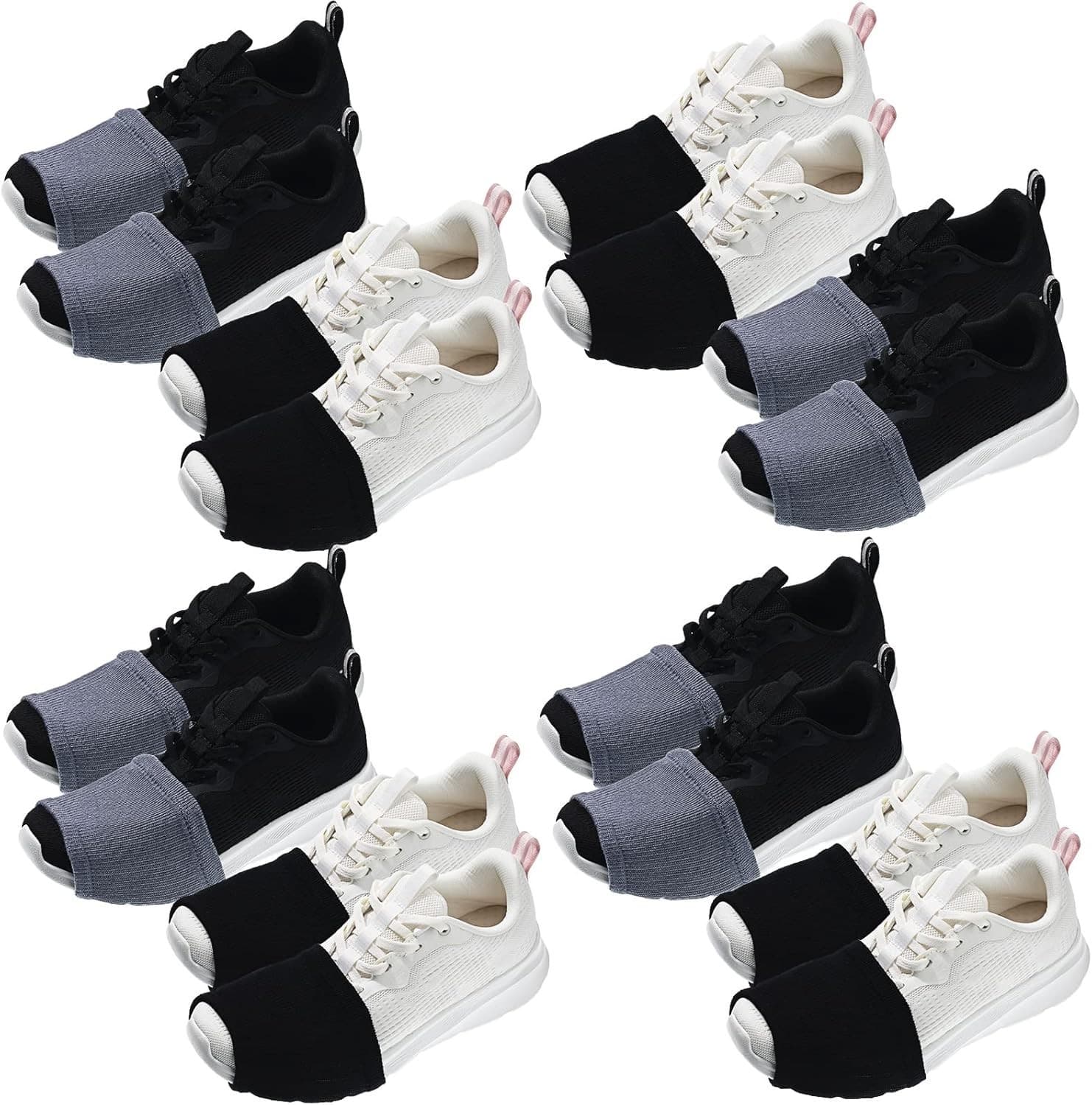 8 Pairs Dance Shoe Covers Over Shoes Socks for Dancer Women 3