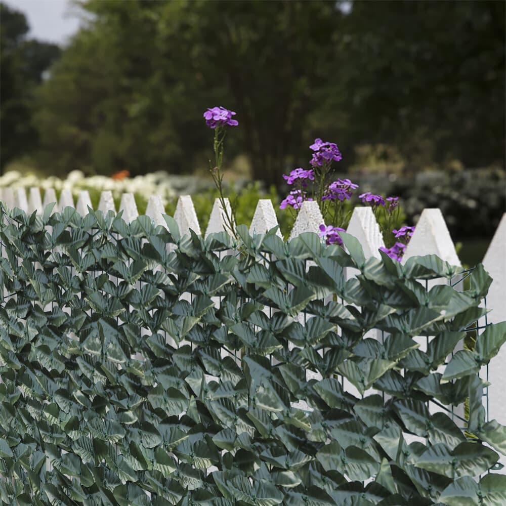Artificial Faux Laurel Leaf Roll Hedge Decor 58"x196" Privacy Fence Wall Decor 6