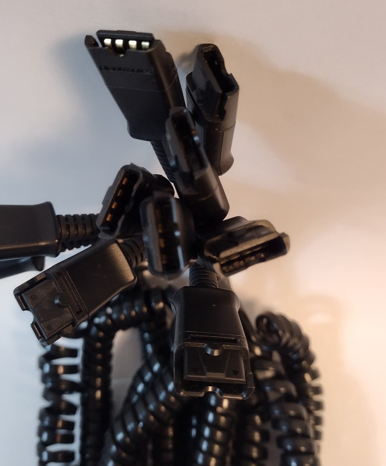 *LOT of 10*New-Bulk* Plantronics 26716-01 U10 QD Cable Cord for M12,M22+Cisco IP 4