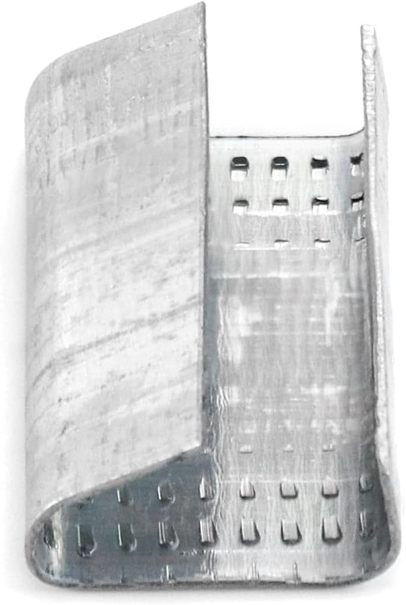 Seals for 1/2" Strap Width Steel Strapping, 500 Pcs Metal Clips for Firmly Secur 4