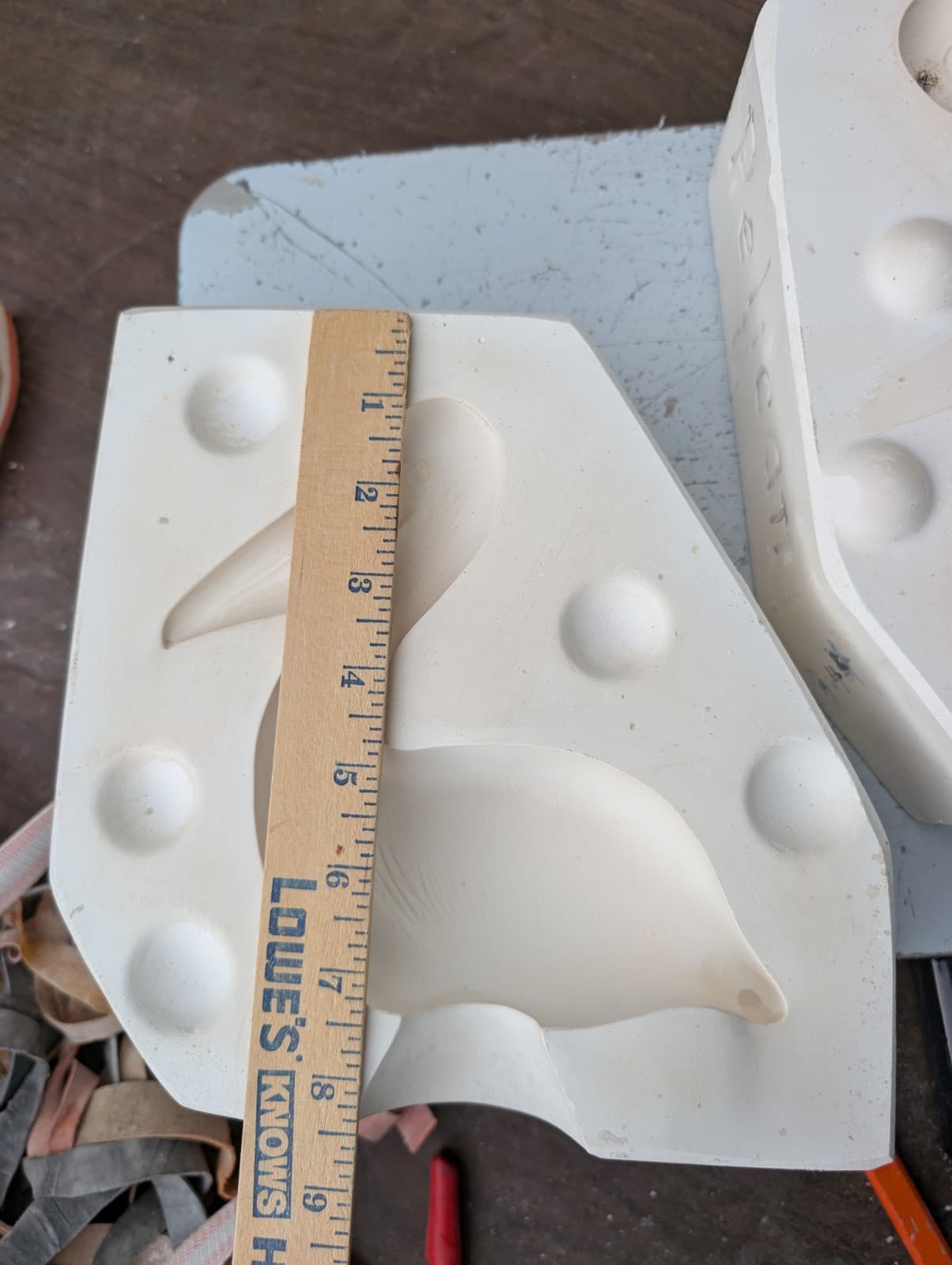 Large Pelican Vintage Slip Casting Ceramic Mold 3