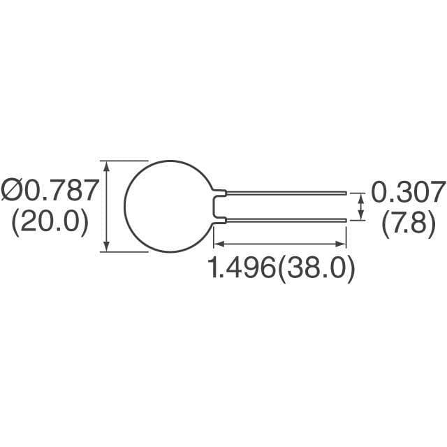 (2pcs) Ametherm- SL22 5R012  - Current Limit Thermistor  ICL 5 OHM 15% 12A 22MM 3