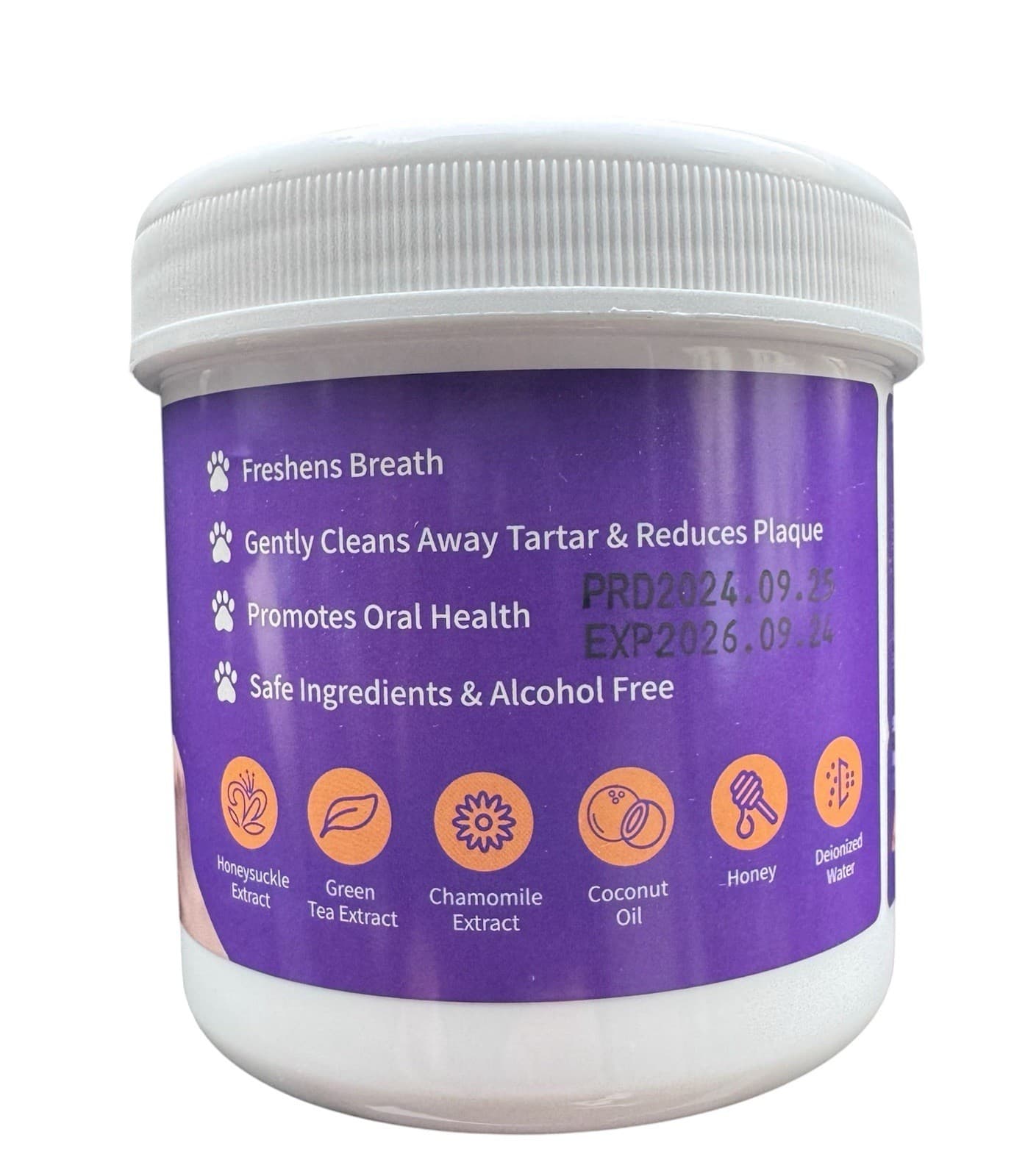 Bolycen Pet Dental Care Finger Wipes – 60 Count Coconut Scent for Dogs & Cats 2p 2