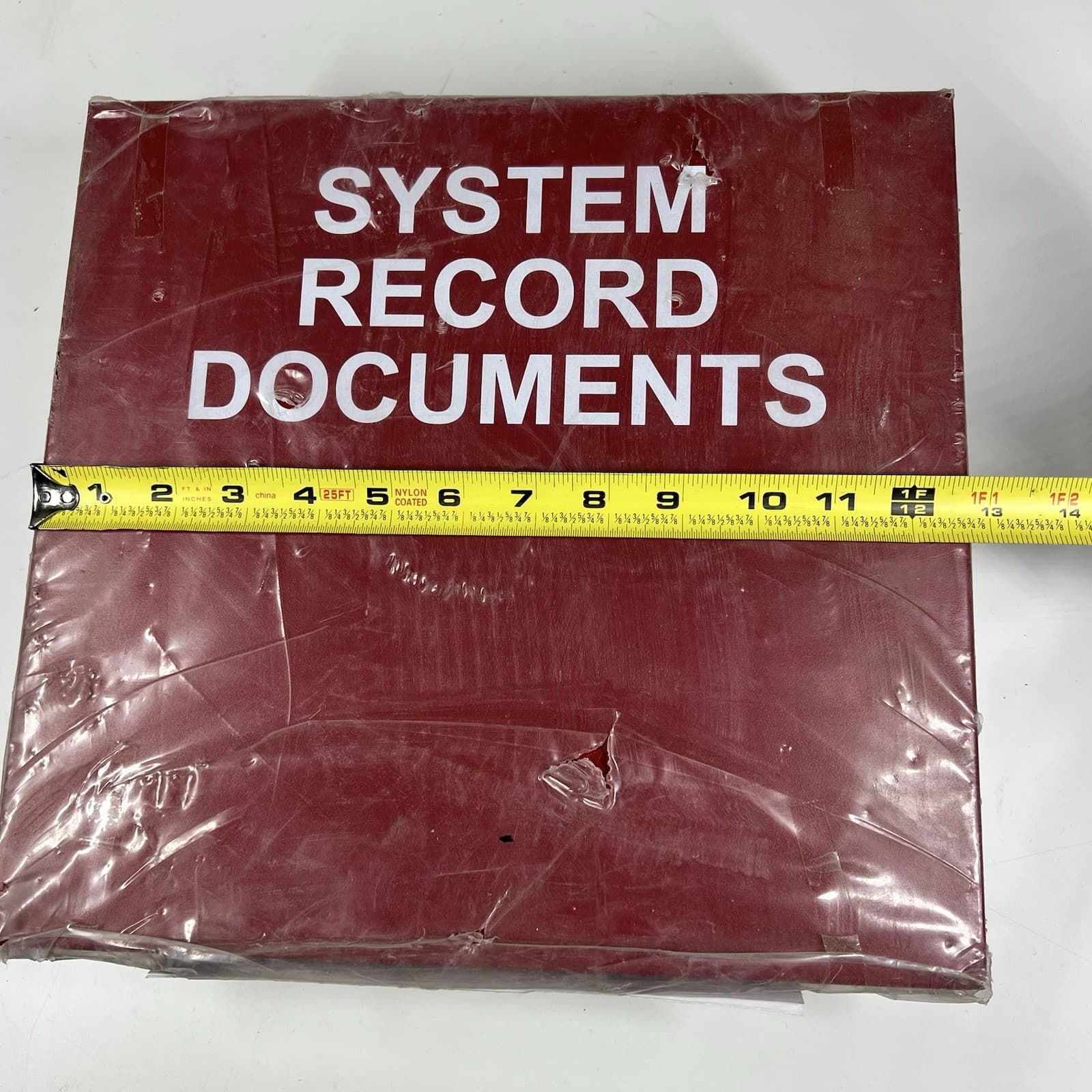 STI EM1212DOC Red Metal System Record Documents Box NEW 12” x 12” x 4” 6