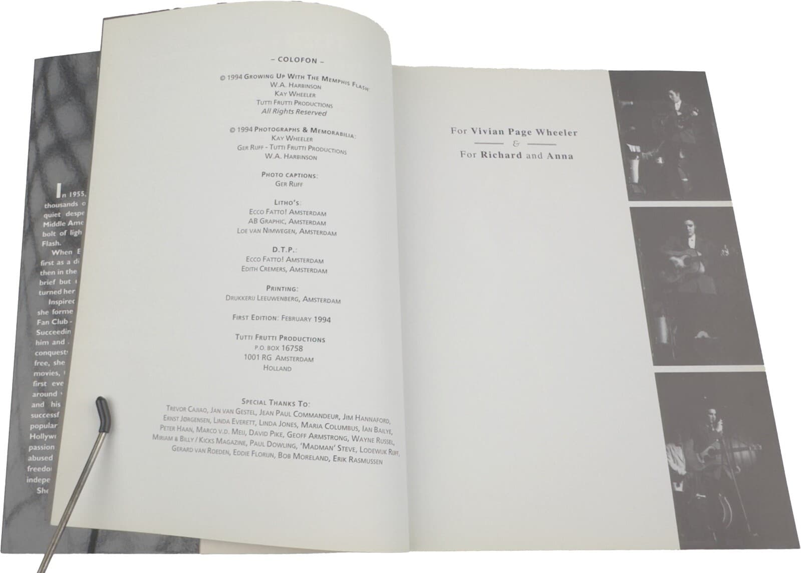 Growing Up with the Memphis Flash – W.A. Harbinson & Kay Wheeler (1994) 5