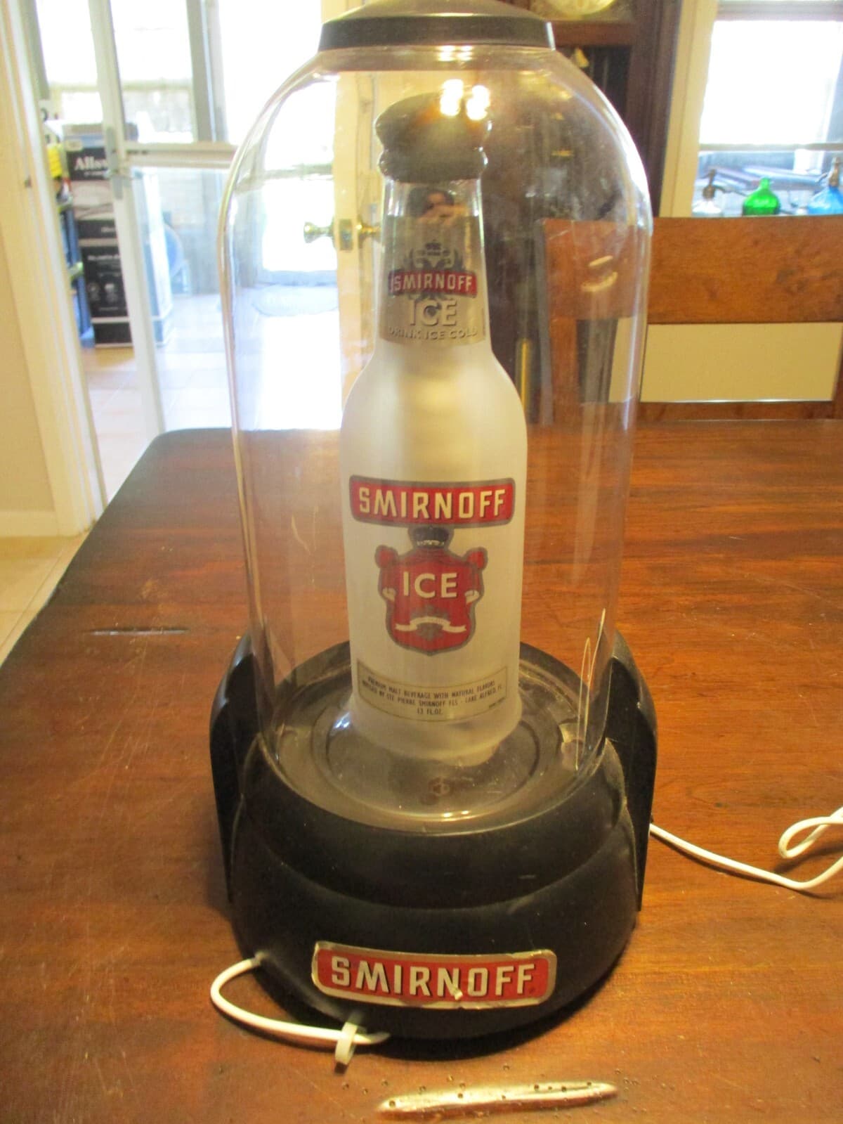 Smirnoff Ice lighted bottle glorifier display electric sign works looks great 5