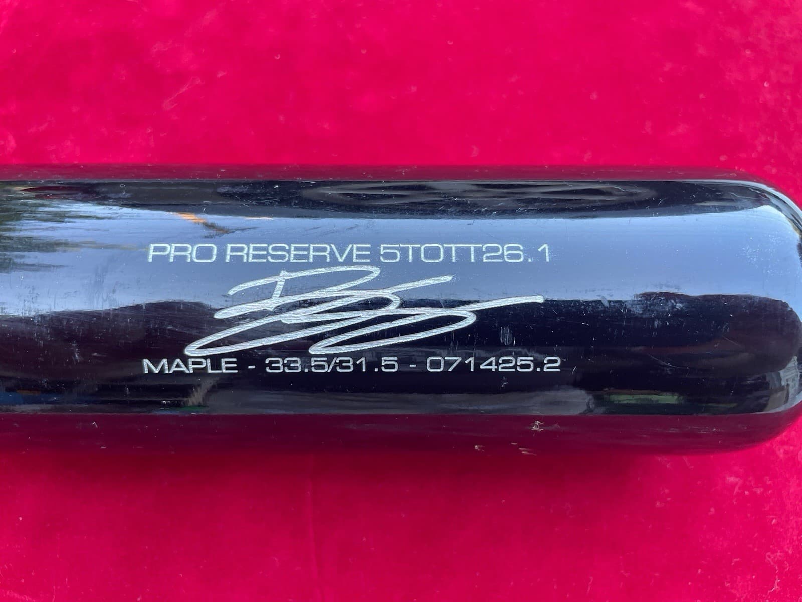Bryson Stott Signed Player Used/Game Issue Bat | Benefits Joe Namath Foundation 4