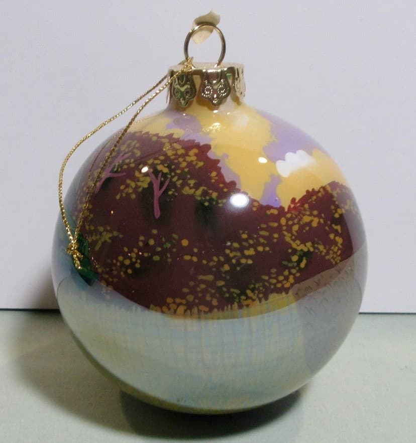 John Deere / Walter Hinton's 'V For Victory" Hand Painted Ornament 3