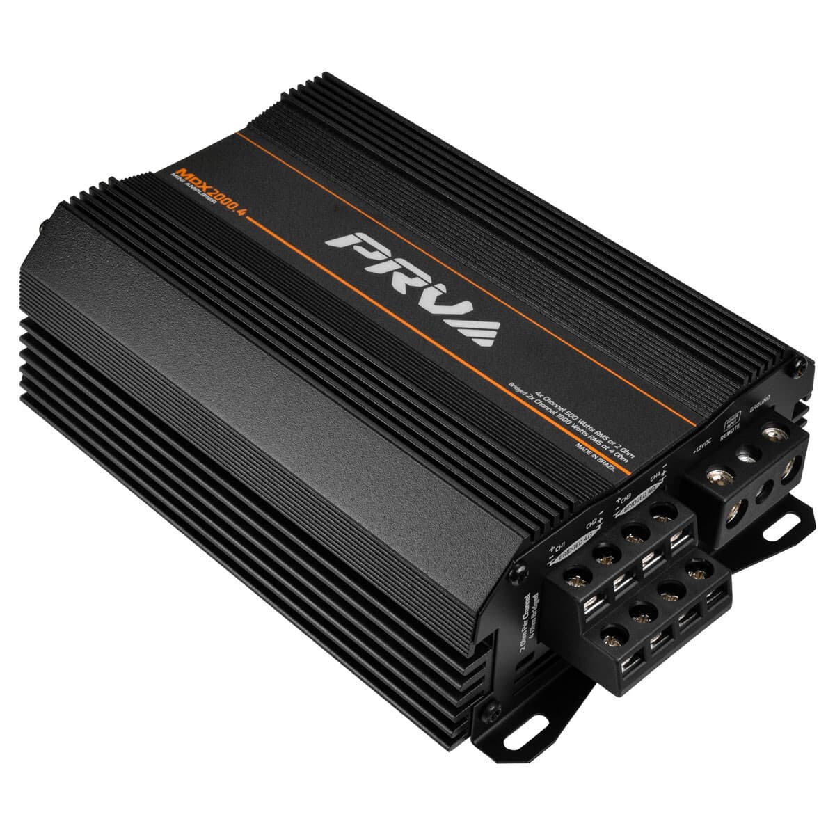 PRV MDX2000.4 2 Ohm Mini 4 Channel 4x 500 Watts Amp Compact Car Audio Amplifier 5