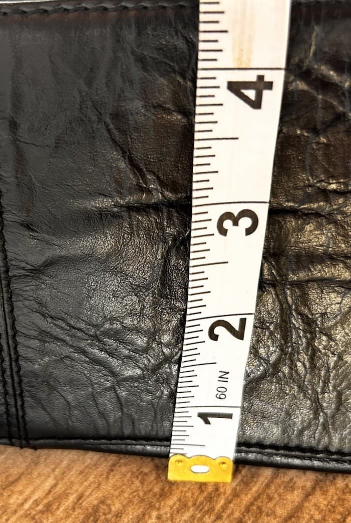 Latico USA Carmen Black Genuine Buttery Soft Leather Tote Bag Floral Lined 5