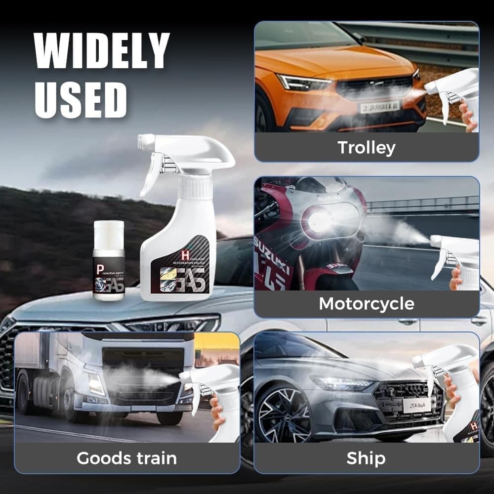 Headlamp Restoration Fluid Oxidized, 2025 Upgraded Headlight Restoration Kit 3