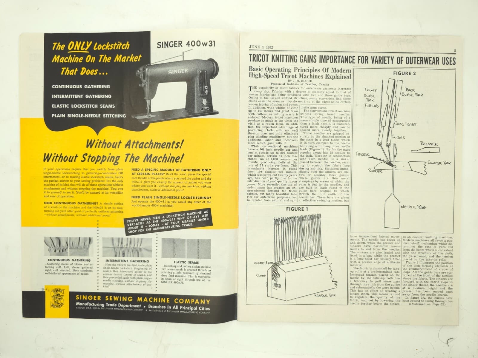 1952 National Knitted Outerwear Times Assn Vintage Knitting Magazine Cashmere 4