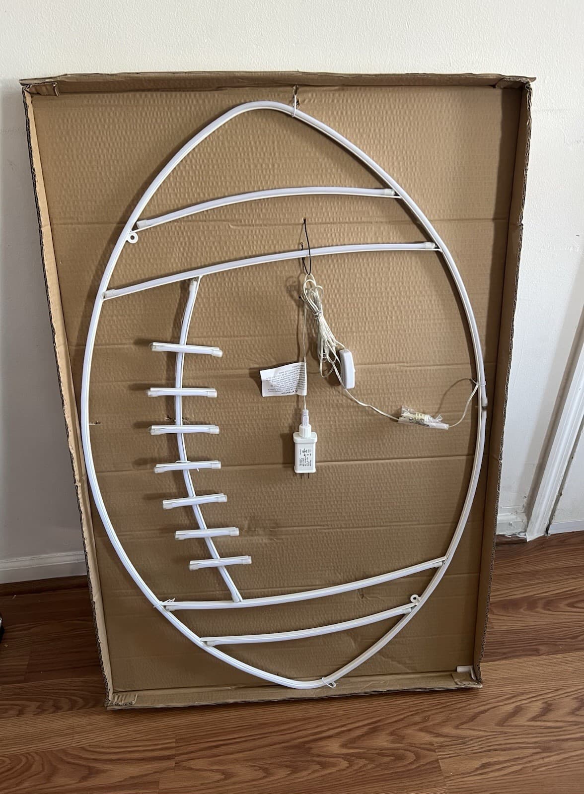 Pottery Barn Football Neon LED Light 5