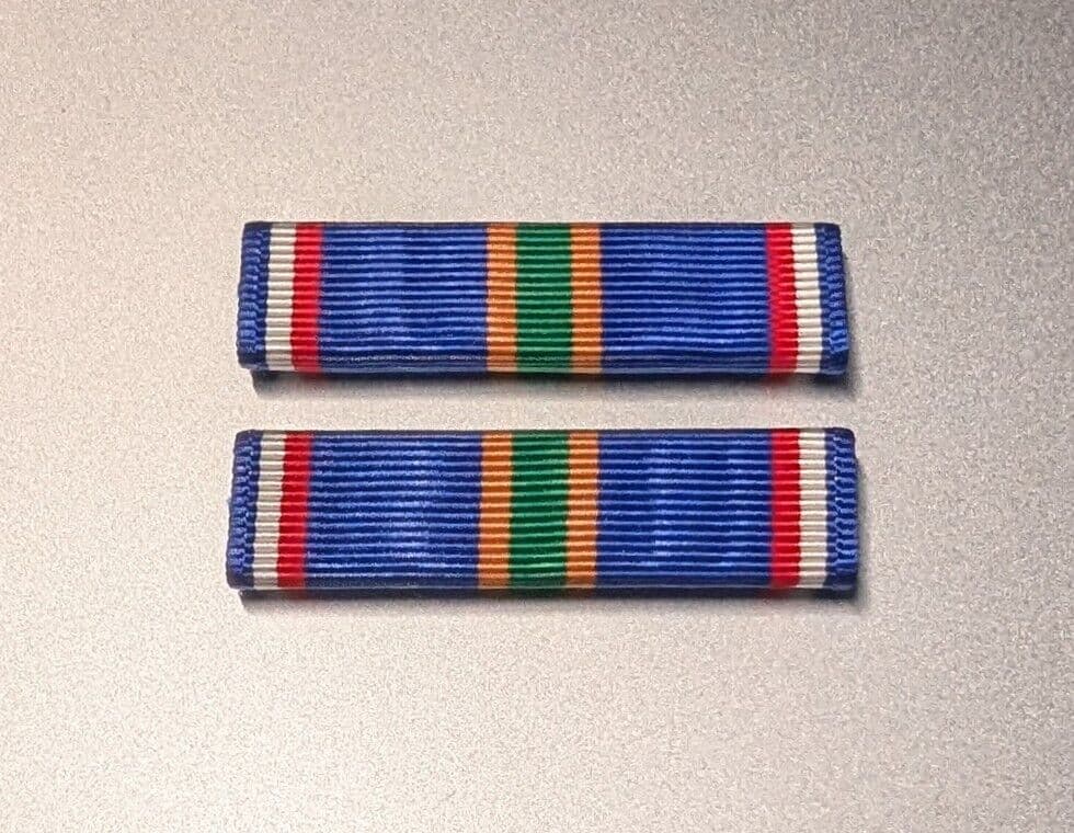 Moiré Ribbon! Texas Border Security and Support Service Ribbons - New -Set of 2 3