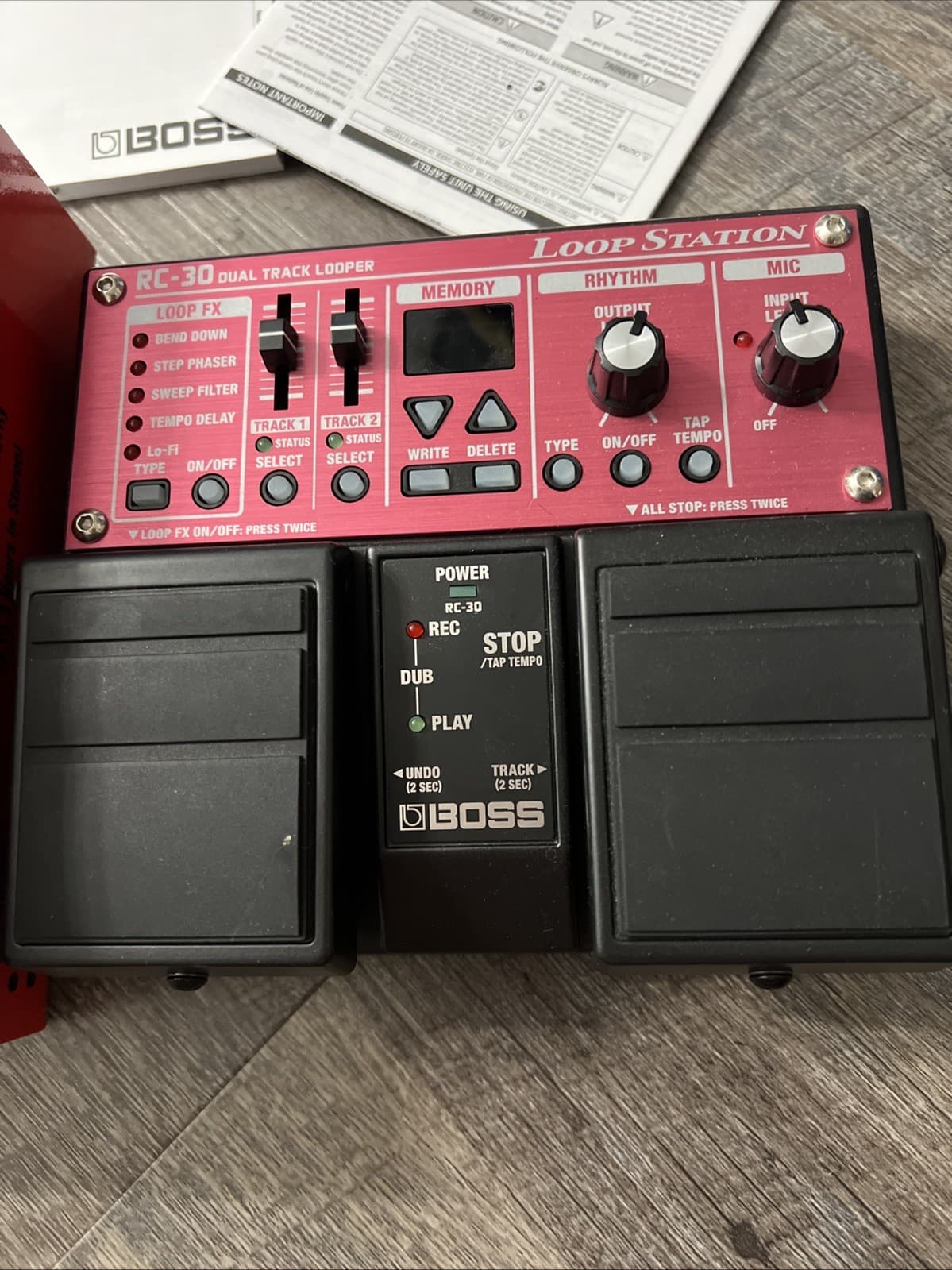 Boss RC30 Dual Track Looper Loop Station Roland Twin Pedal Mic Input USB Effects 2