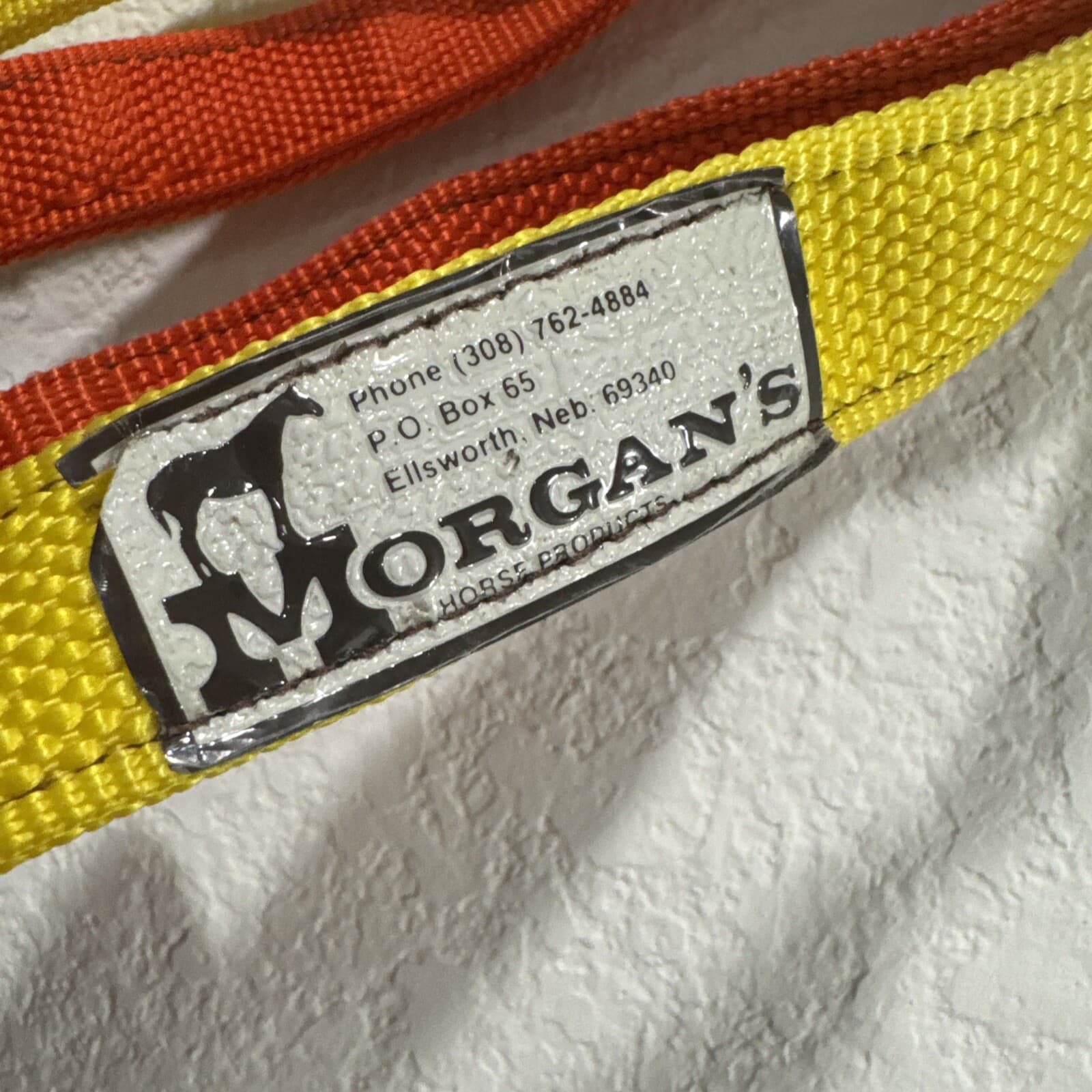 Morgans Horse Supplies Bag Small 19”x15” Duffle Bag 2 Zippered Areas Red Yellow 4