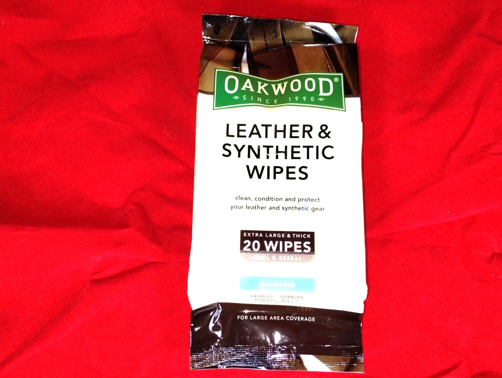 Oakwood Leather & Synthetic Wipes 20ct. Saddle, Boots, Stirrups 4