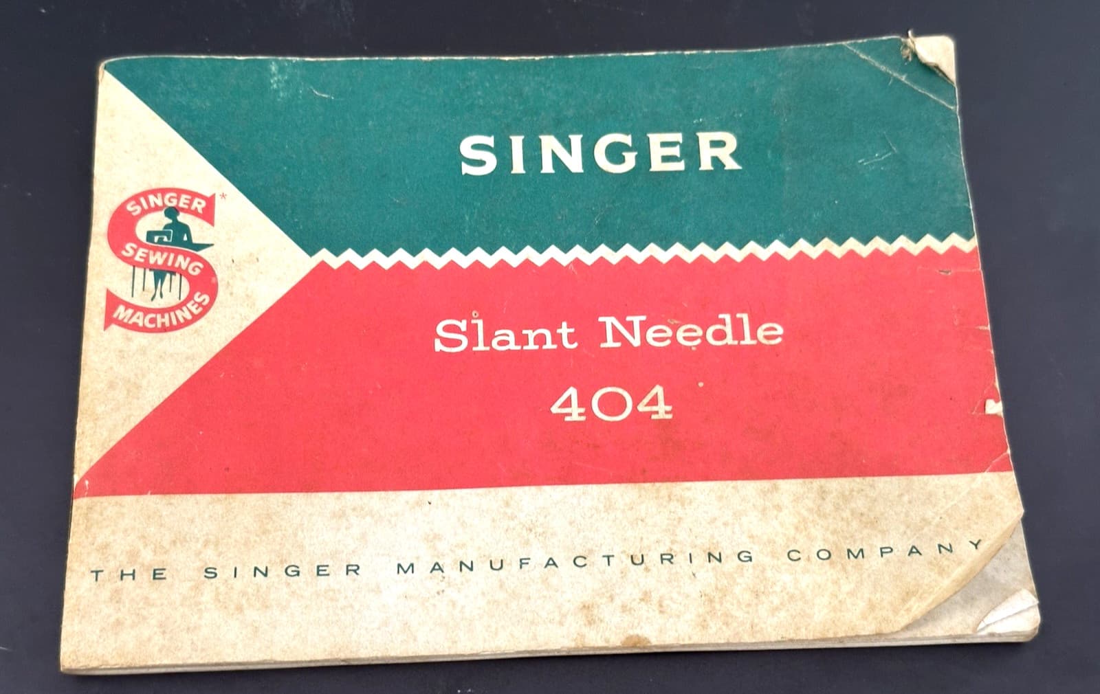 SINGER 404 SLANT NEEDLE SEWING MACHINE INSTRUCTION  MANUAL 1958