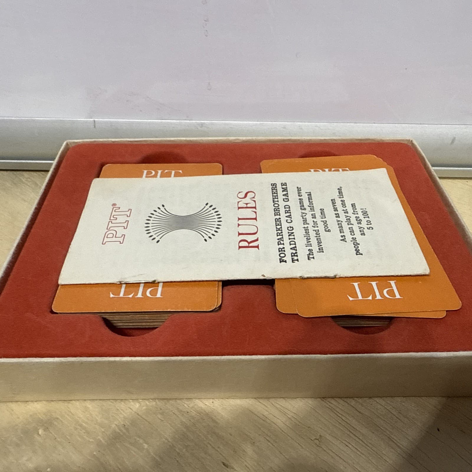 VINTAGE 1964 PARKER BROTHERS PIT CARD GAME No. 660 COMPLETE IN ORIGINAL BOX 6