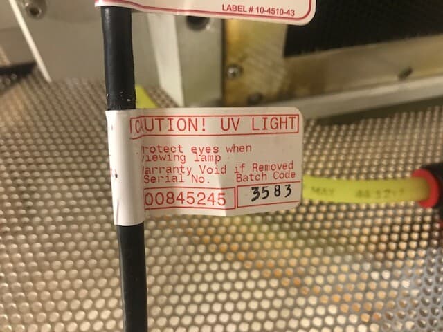 ULVAC PHOENIX  MICROWAVE  PLASMA ASHER SOURCE TUBE  6