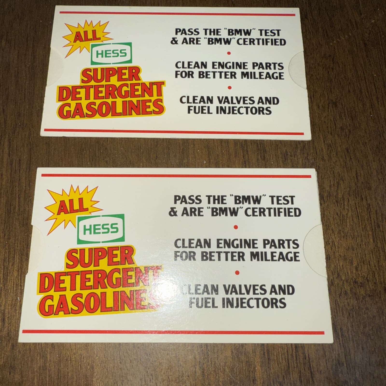 2 Vintage Hess Gasoline Mileage Guides