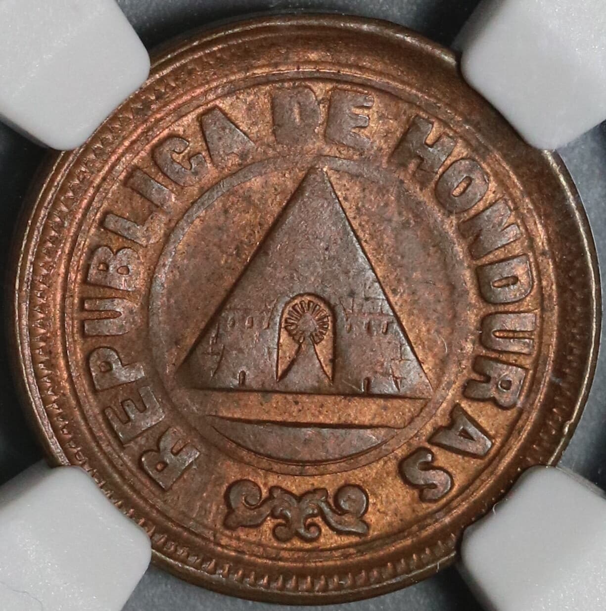 1907 NGC MS 63 Honduras 1 Centavo Large UN Coin (20100401C) 4