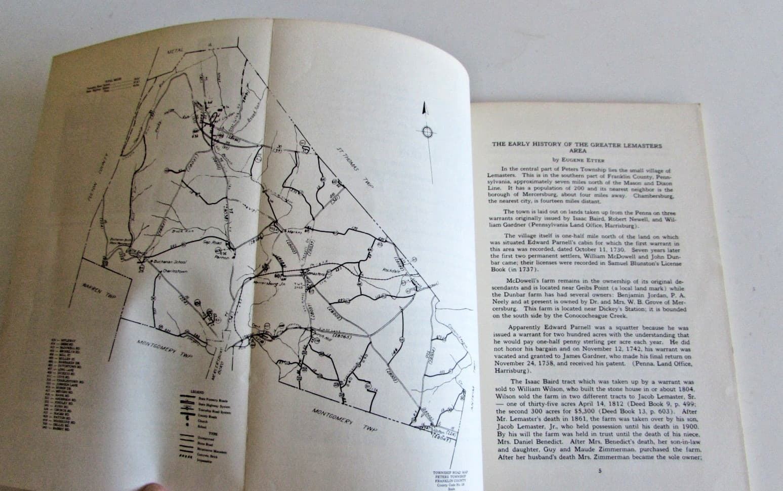 History of Lemasters Pennsylvania Fort McDowell Centennial Book 1972 4