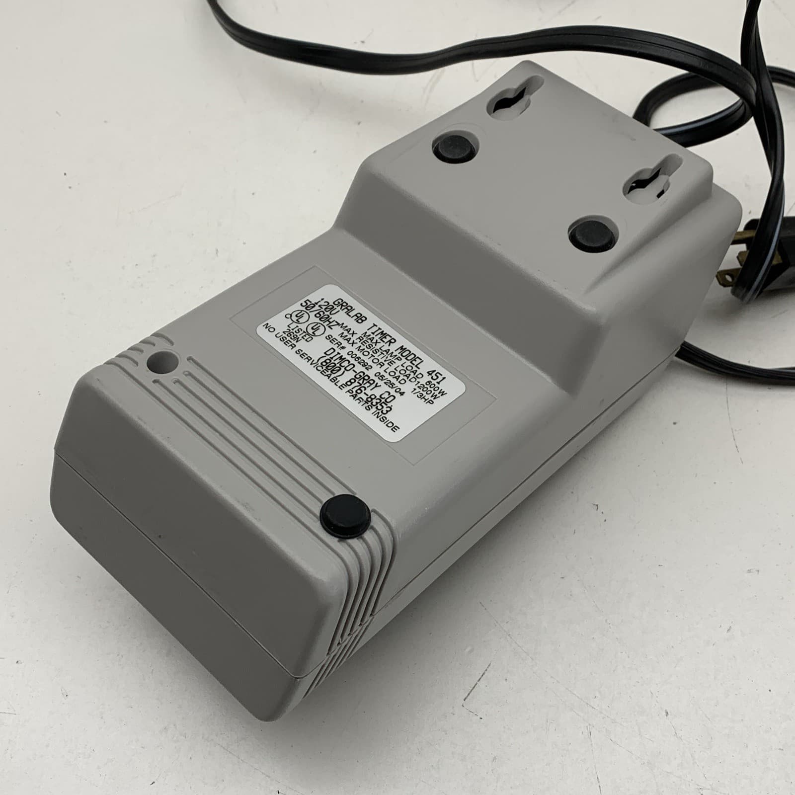 Gralab 451 Lab Darkroom Programmable Digital Timer 99-Minute, 1/10 Second 120V 5