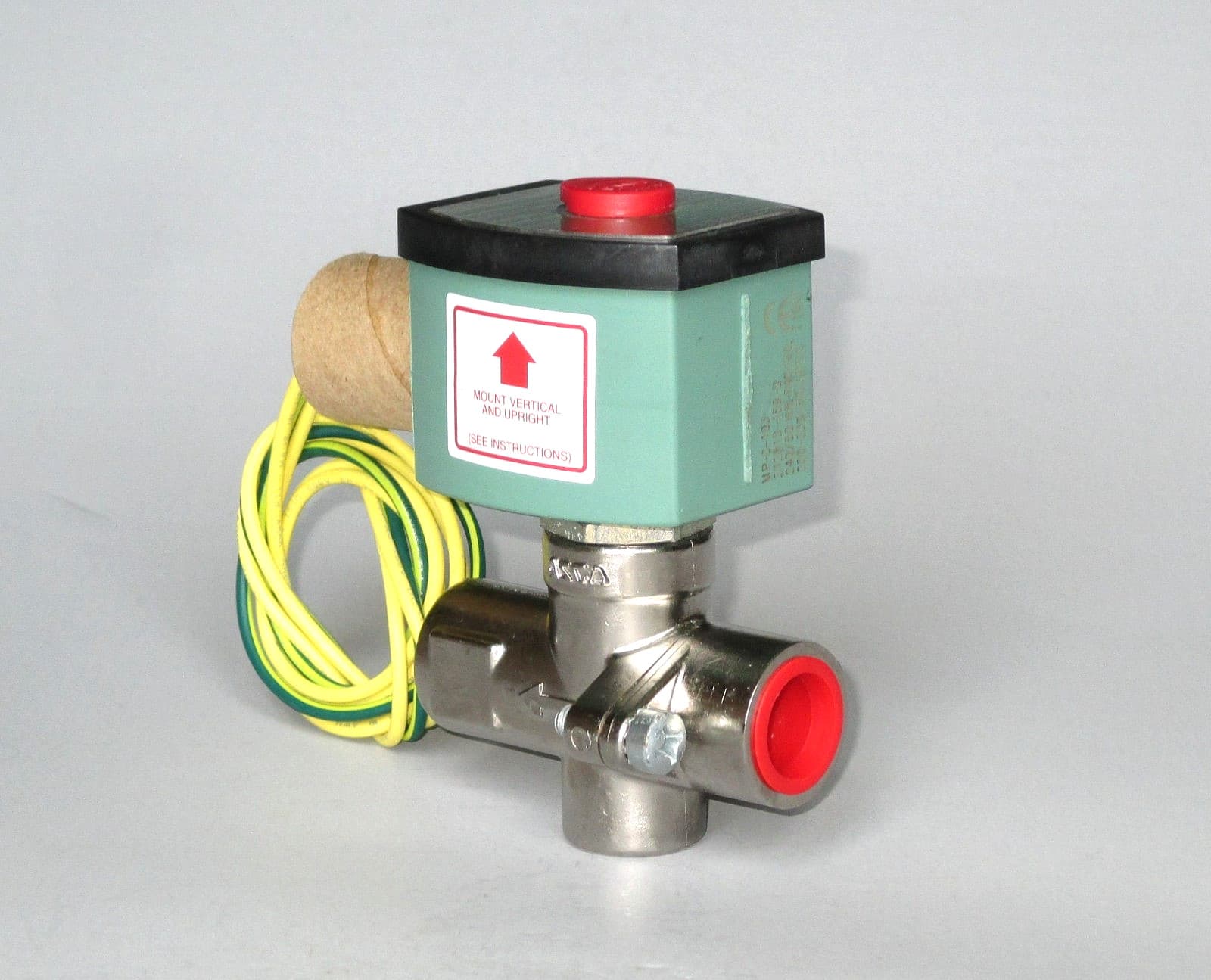 Henny Penny 74582 Solenoid Valve 1/2" NPT, 240V 18" Wire Leads, Asco HV291761002 3