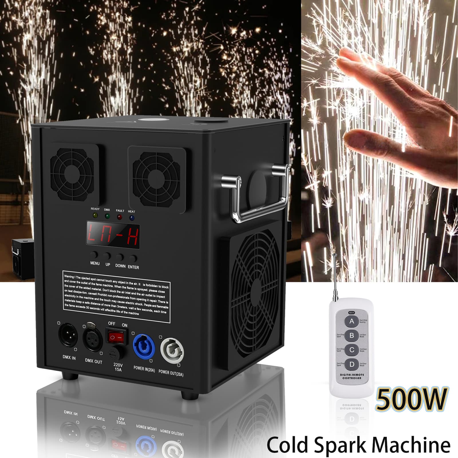 Cold Sparkler Machine 530W Spark Firework Machine DJ Disco Stage Effect Machine 5