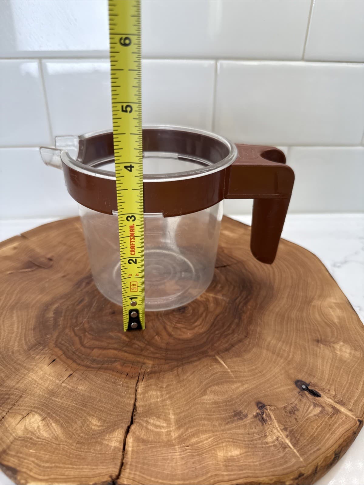 Little Tikes Party Kitchen Brown Rimmed Replacement Coffee Pot Carafe 2