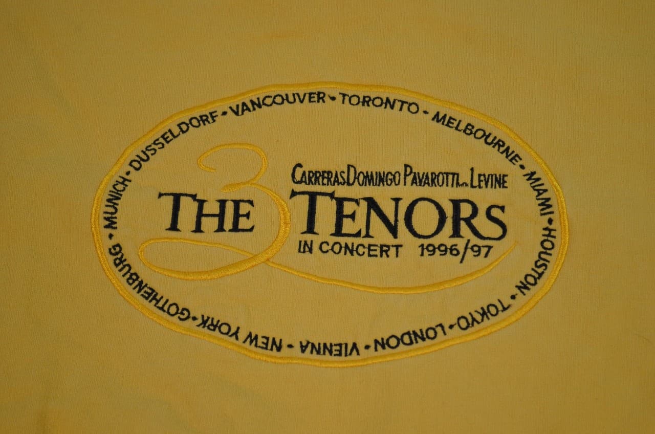 Three 3 Tenors In Concert Vintage Sweat Shirt Sweatshirt Sweater 90's 1996 1997 3