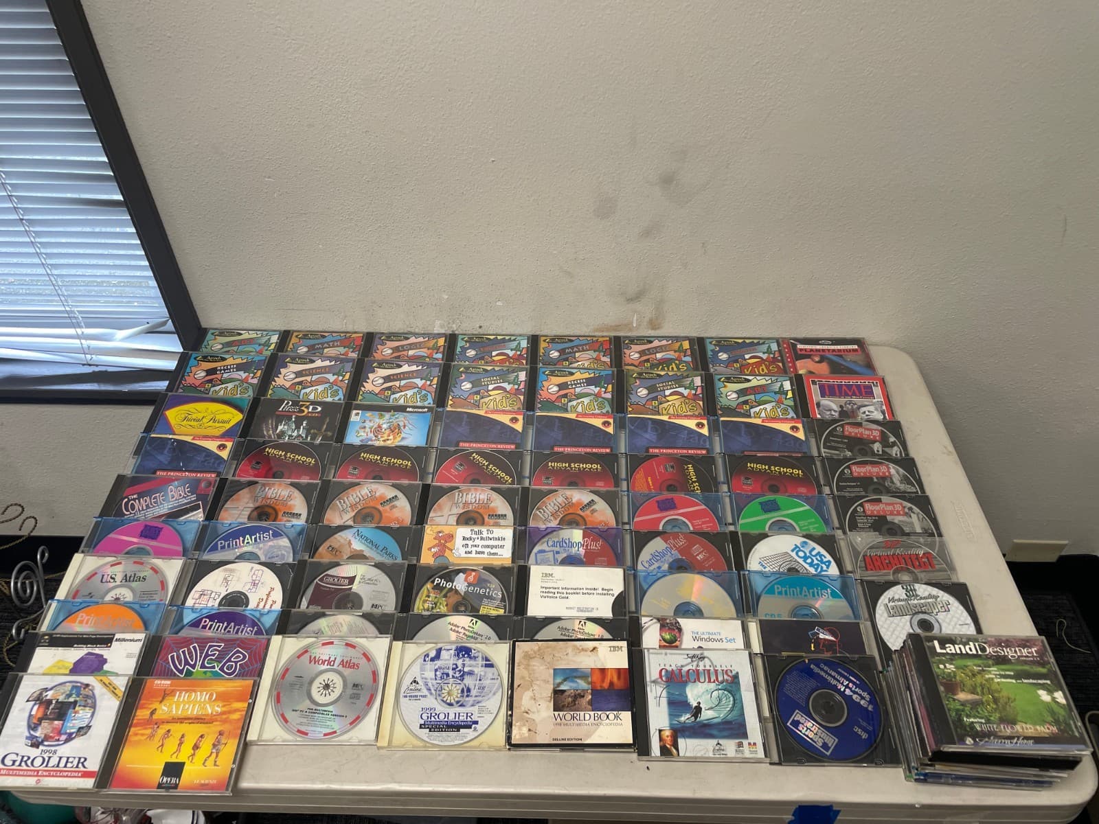 Vintage Lot of Mixed CDs-ROM Games andSoftkey 1995 Windows & Macintosh #1