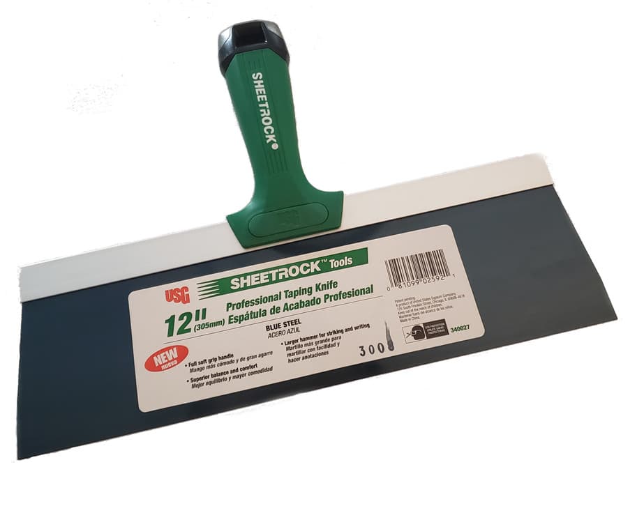 USG Sheetrock 12'' Blue Steel Pro-Series Drywall Taping Knife (Pack of 4)  2
