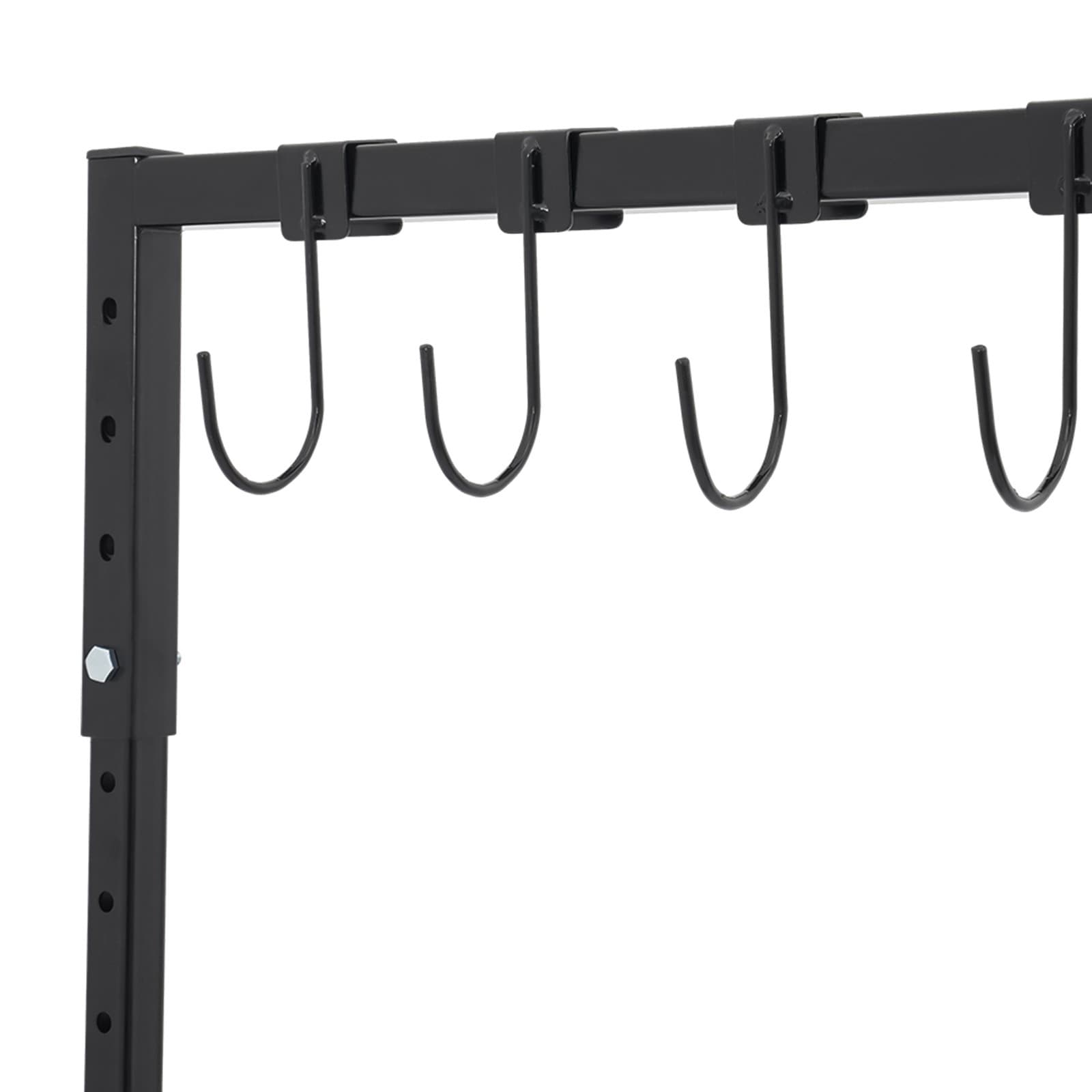 Automotive Spray Painting Rack StandBlack 8 Hooks Adjustable For Painting/Drying 6