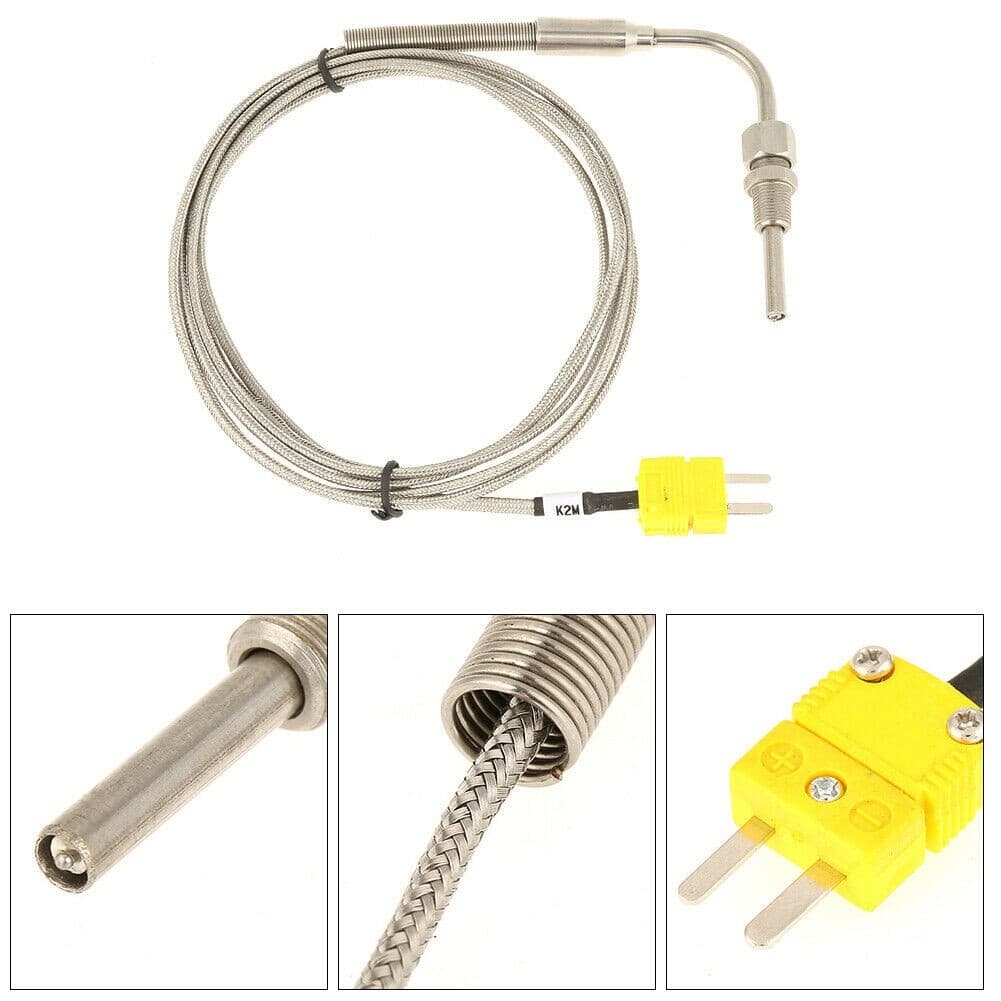 EGT K-Type Thermocouple,Exhaust Probe High Temperature Sensors 1/8" NPT Threads 5