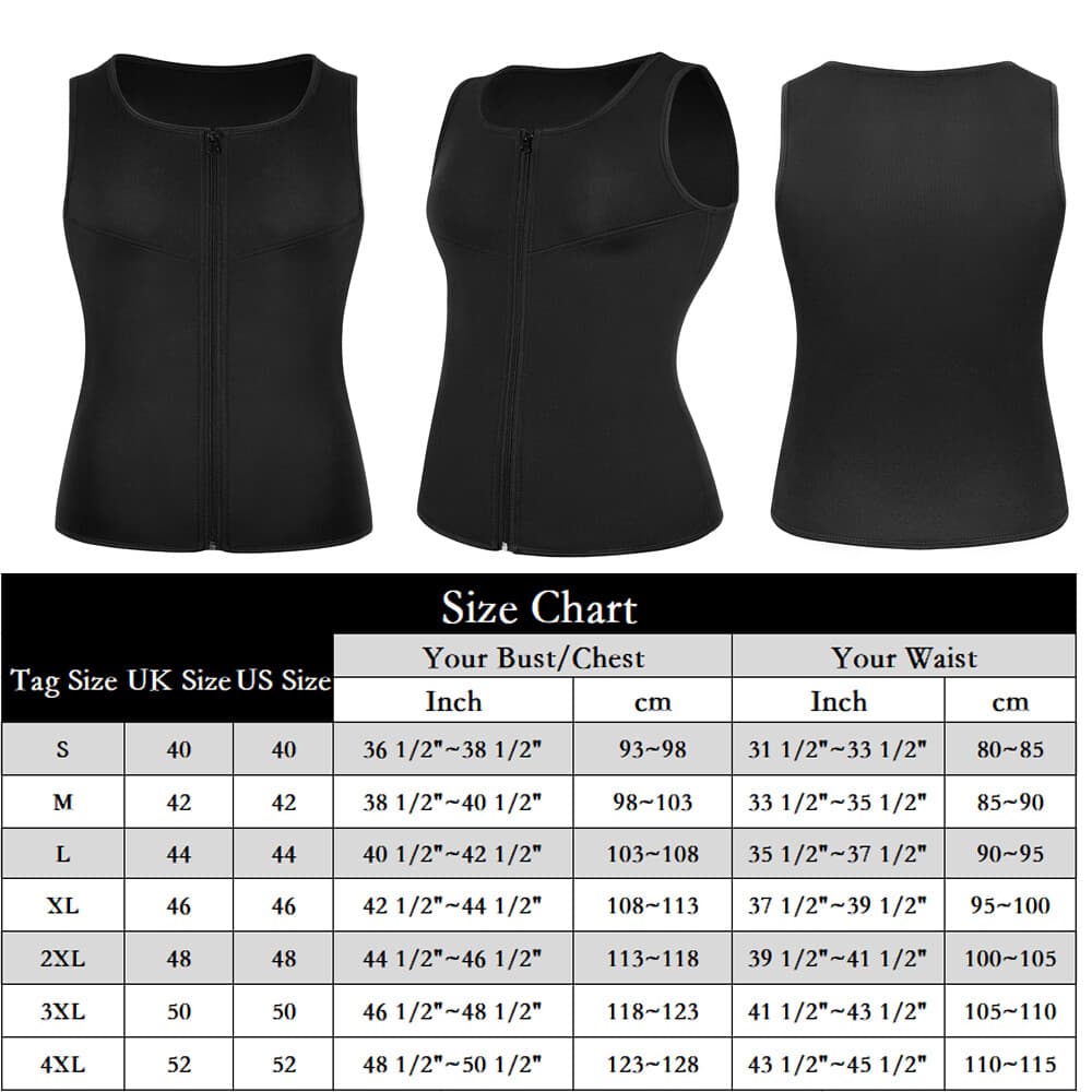 Men Neoprene Sauna Suit Sweat Body Shaper Waist Trainer Vest Fat Burner Tank Top 2