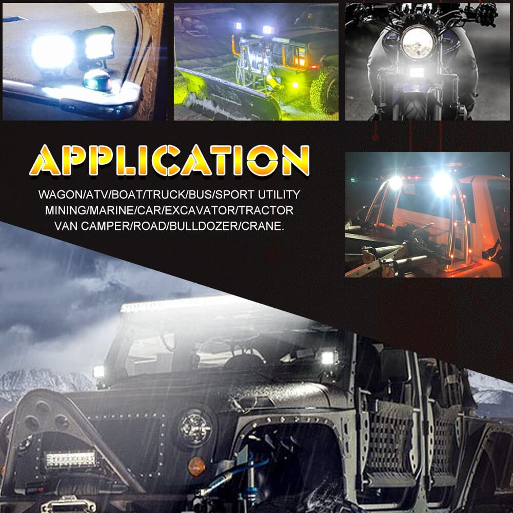 12V 7inch 120W LED Work Light Headlight fit John Deere Case New Holland Tractor 5